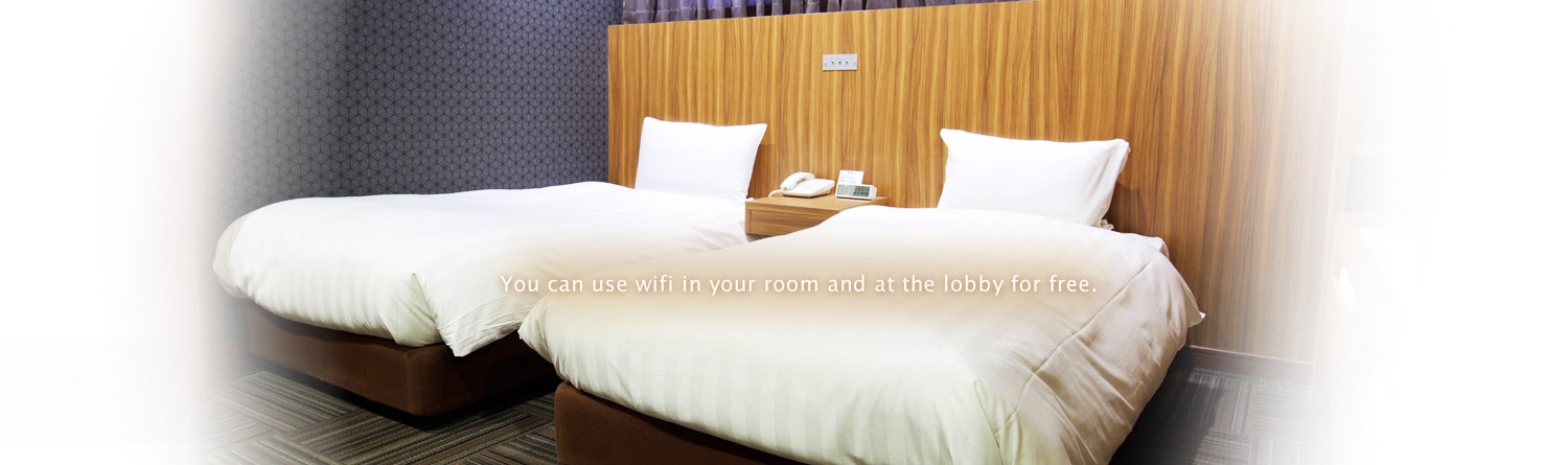 You can use wifi in your room and at the lobby for free.